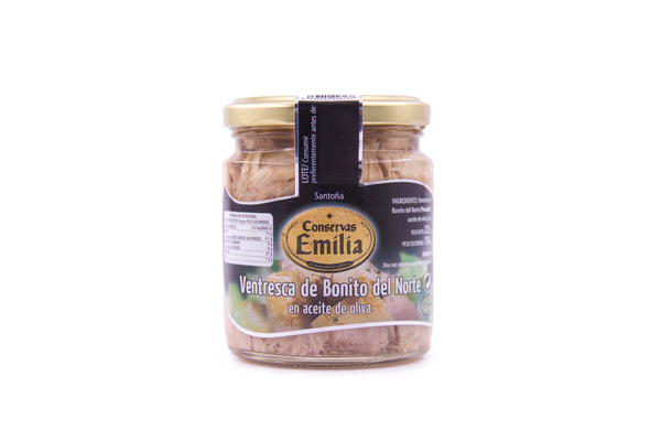 Belly of Bonito del Norte in olive oil jar 225gr.